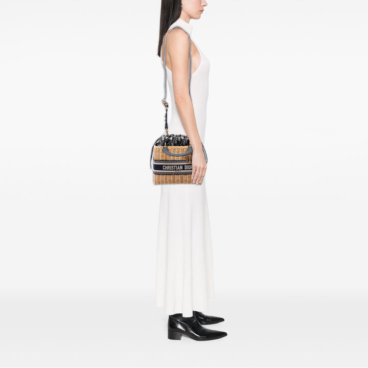 Dior Lady Dior Moyen Osier Marron – vue 6 – GABY PARIS