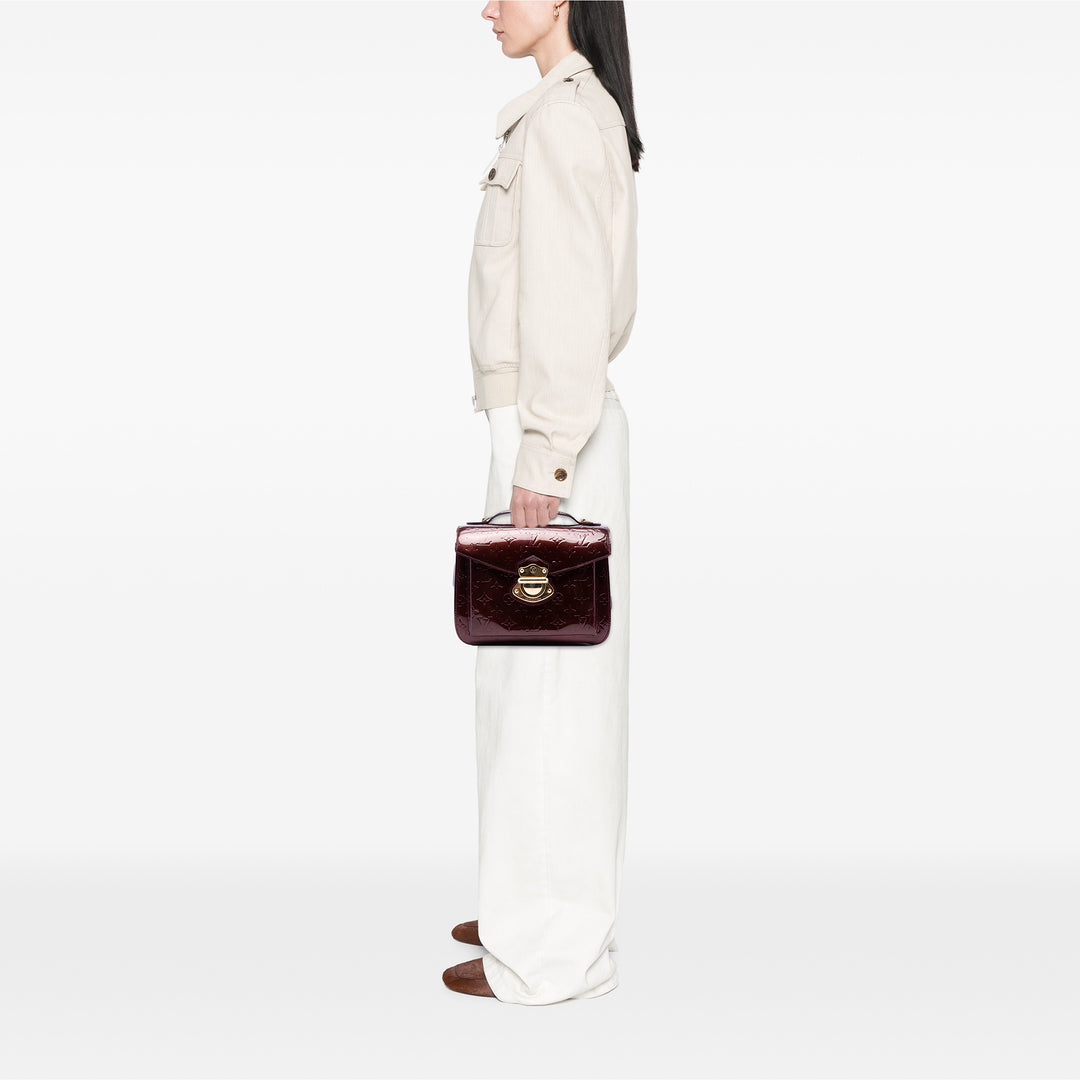 Louis Vuitton Sac à main Mirada Monogram Cuir verni Rouge – vue 6 – GABY PARIS