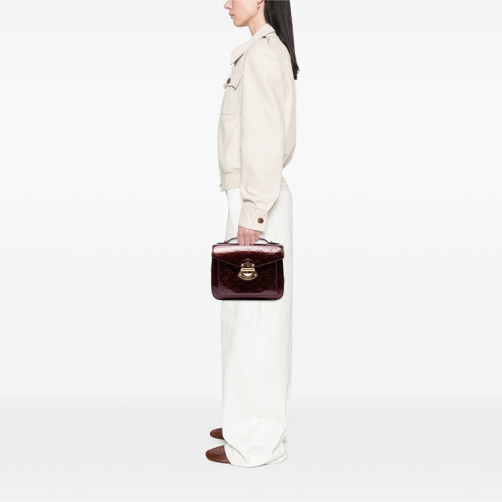 Louis Vuitton Sac à main Mirada Monogram Cuir verni Rouge – vue 6 – GABY PARIS