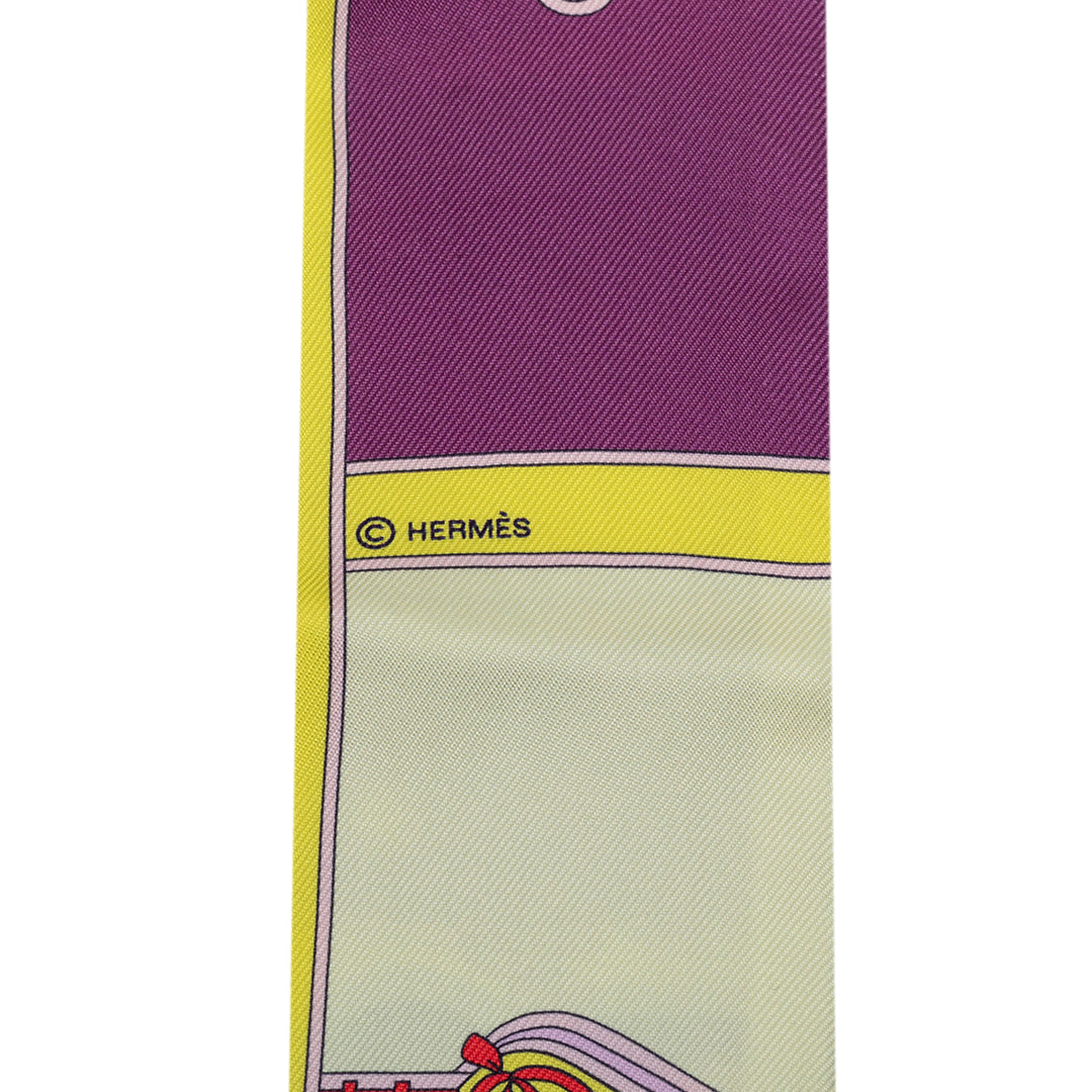 Hermès Camails Twilly Jaune – vue 4 – GABY PARIS