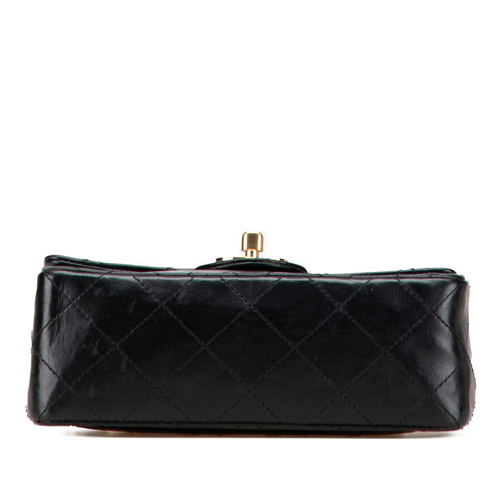 Chanel Mini Square Classic Cuir d’agneau Simple rabat Noir – GABY PARIS Authentique