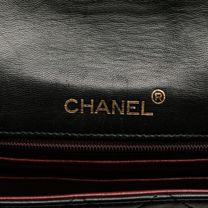 Chanel Mini Square Classic Cuir d’agneau Simple rabat Noir – GABY PARIS Authentique