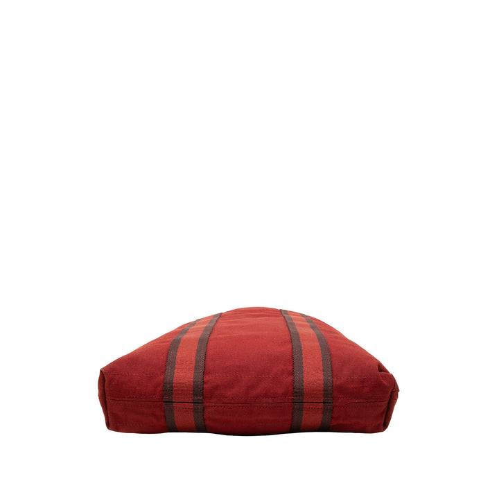 Hermès Cabas Fourre Tout Rouge – vue 3 – GABY PARIS