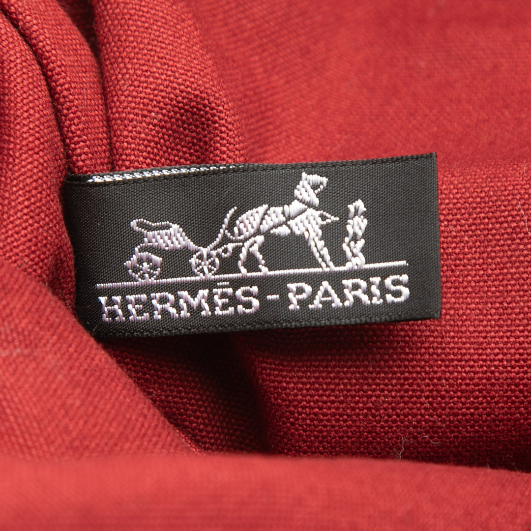 Hermès Cabas Fourre Tout Rouge – vue 5 – GABY PARIS