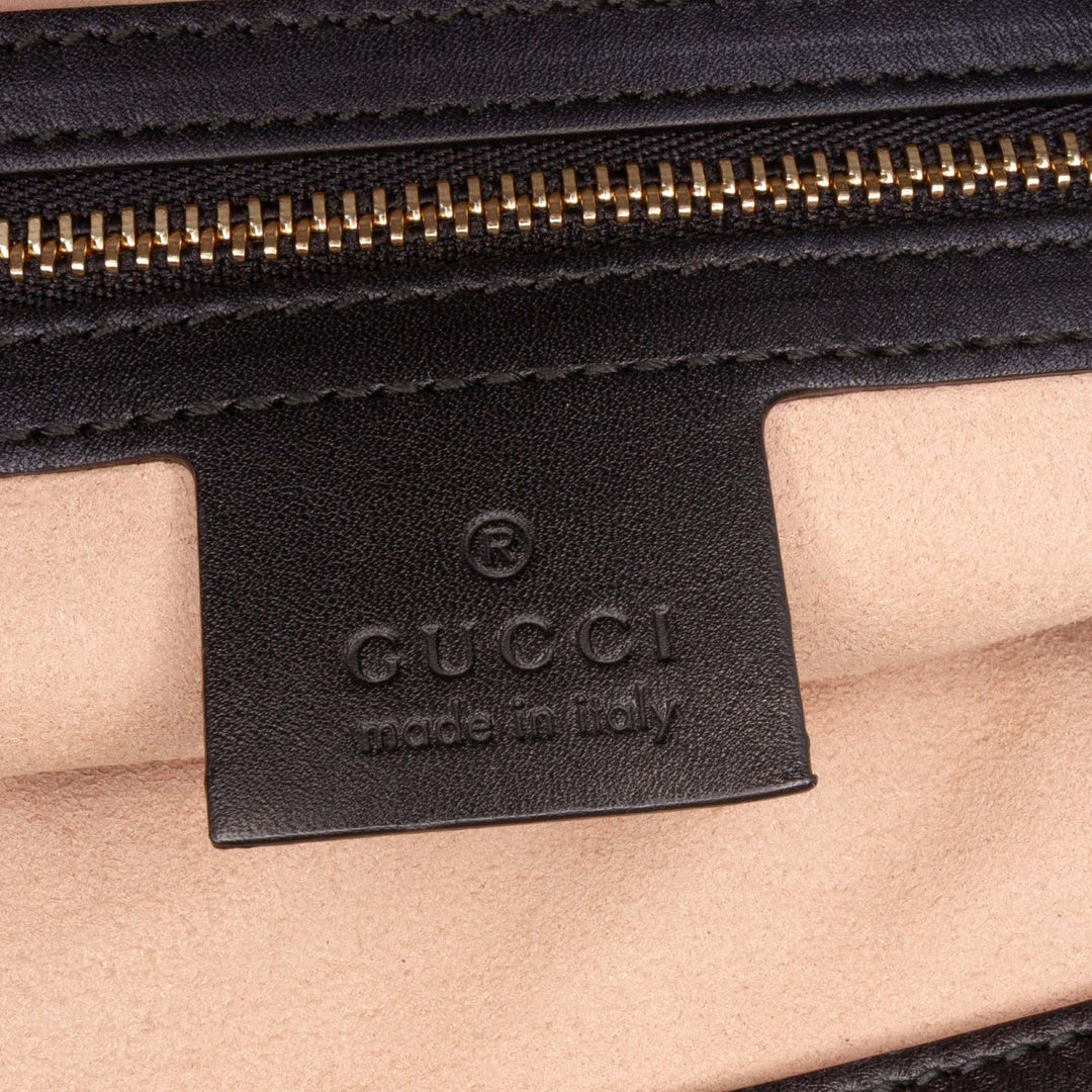 Medium Guccissima Soft Signature Tote Black - Gaby Paris