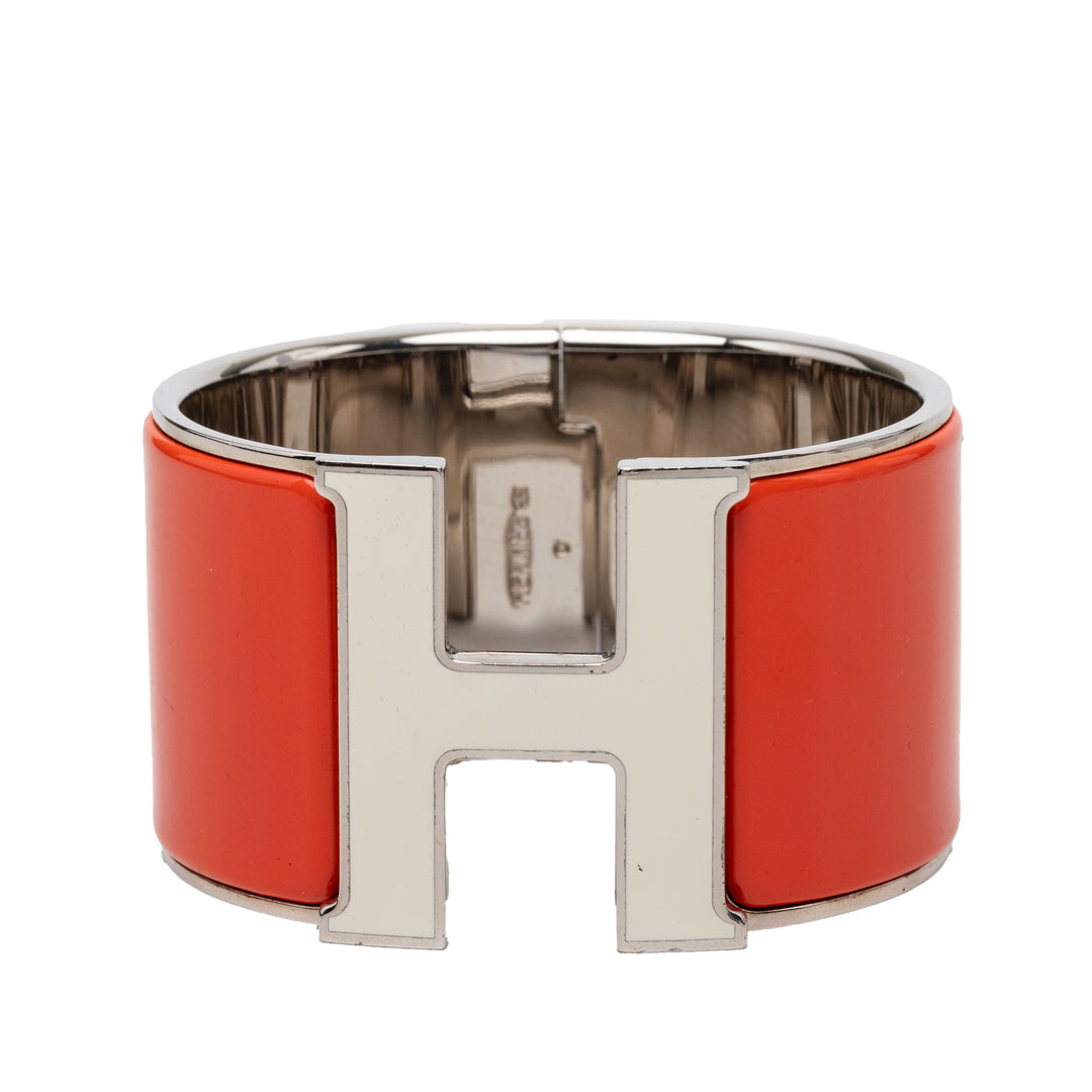 Hermès Extra Wide Émail Clic Clac H Bracelet PM