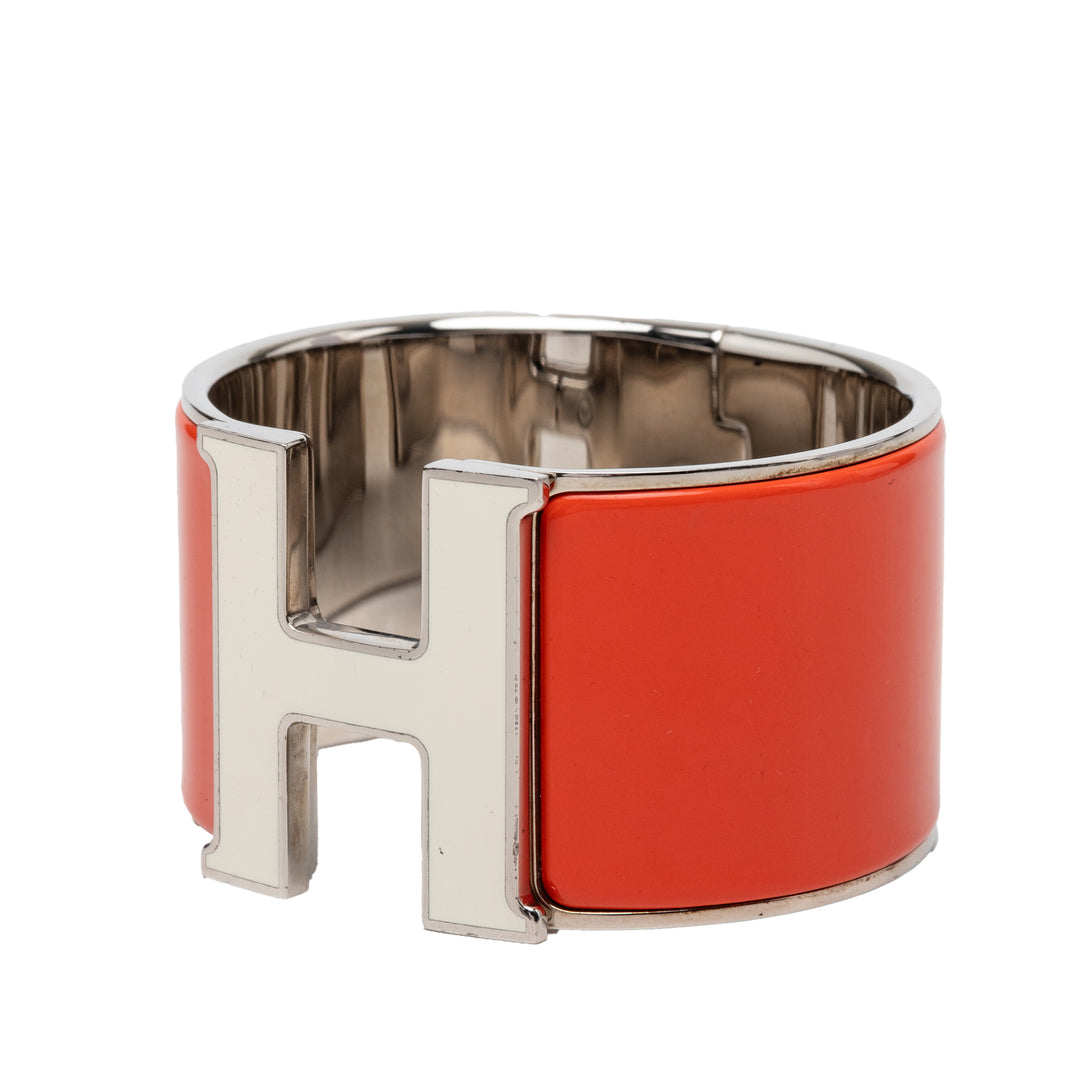 Hermès Extra Wide Émail Clic Clac H Bracelet PM