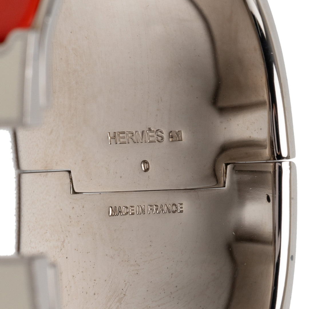 Hermès Extra Wide Émail Clic Clac H Bracelet PM