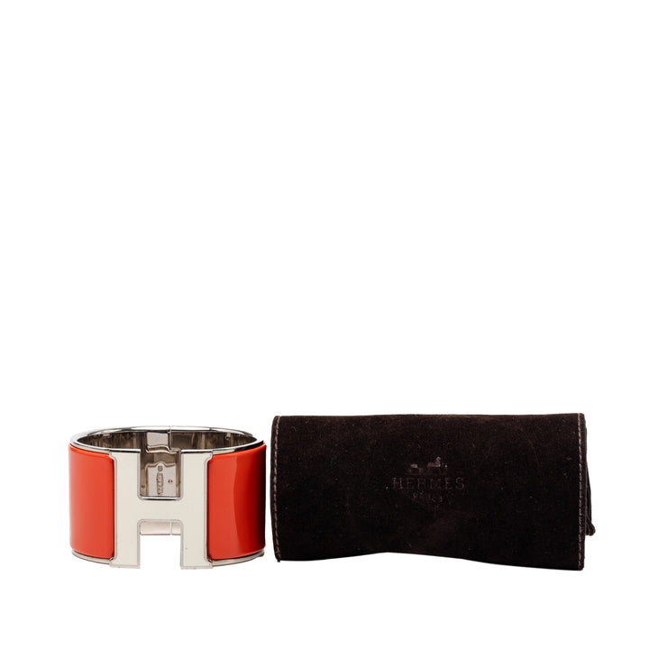 Hermès Extra Wide Émail Clic Clac H Bracelet PM