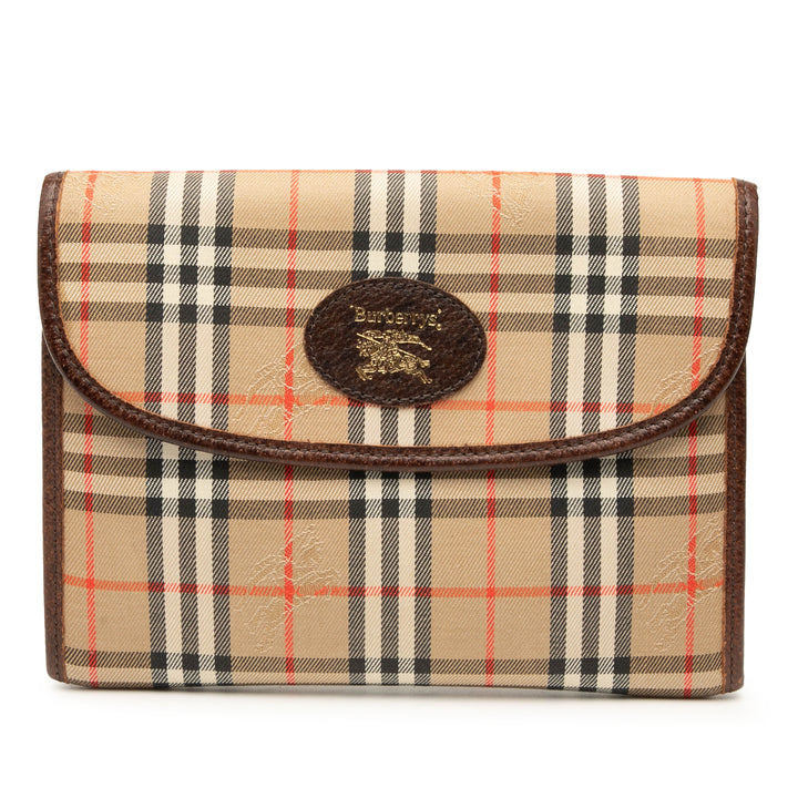 Burberry Haymarket Check Toile Pochette