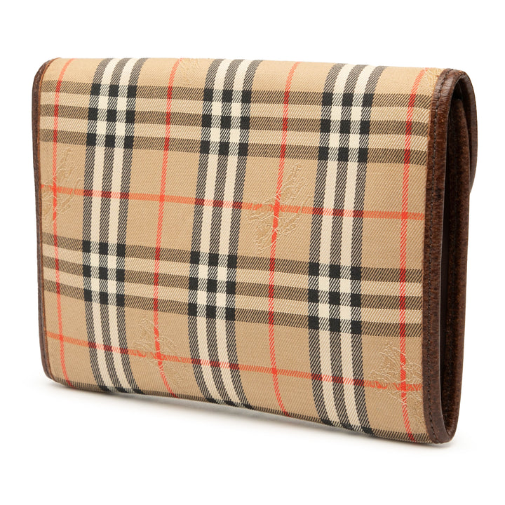 Burberry Haymarket Check Toile Pochette