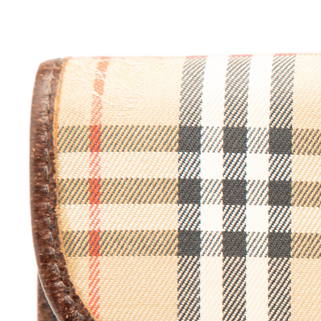 Burberry Haymarket Check Toile Pochette