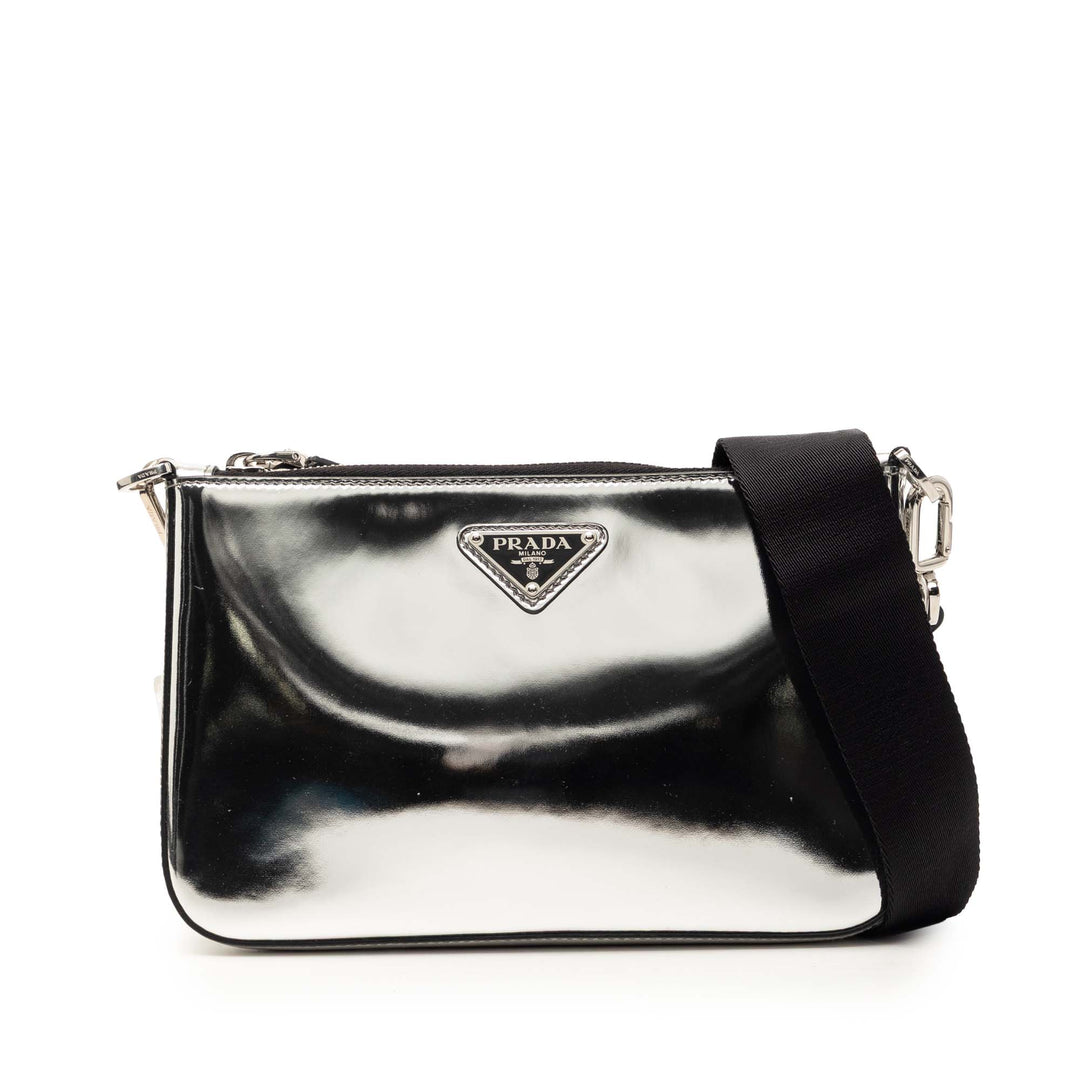 Prada Brushed Cuir Re Edition Zip Messenger Sac