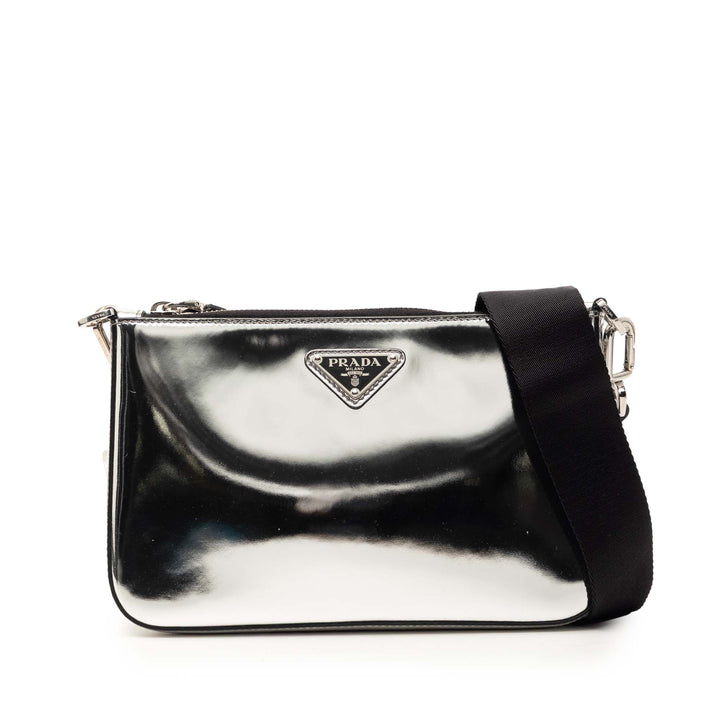 Prada Brushed Cuir Re Edition Zip Messenger Sac