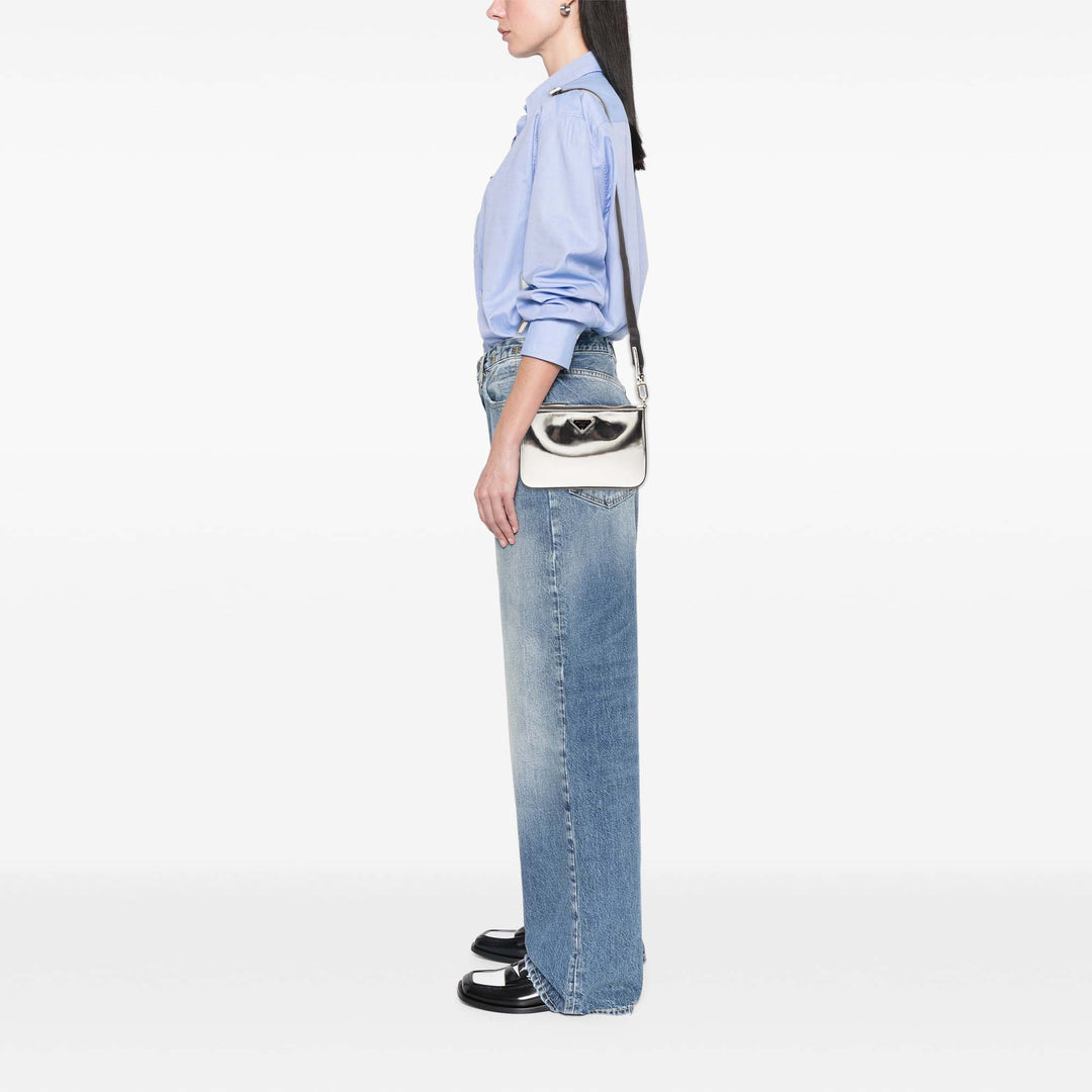 Prada Brushed Cuir Re Edition Zip Messenger Sac
