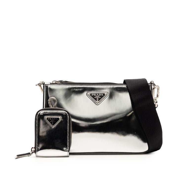 Prada Brushed Cuir Re Edition Zip Messenger Sac
