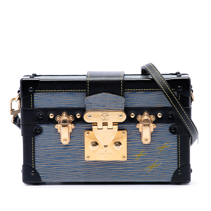 Louis Vuitton Sac bandoulière Malle Épi Petite Bleu – vue principale – GABY PARIS