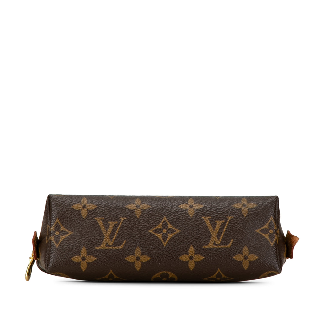 Monogram Cosmetic Pouch Brown - Gaby Paris