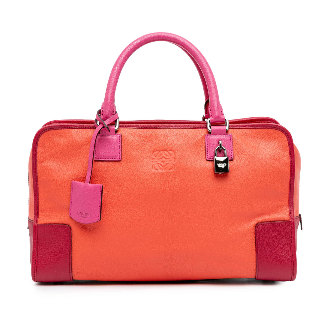 Tricolor Leather Amazona 36 Orange - Gaby Paris