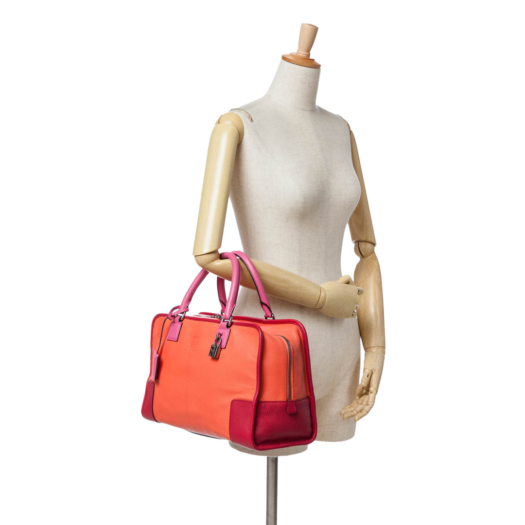 Tricolor Leather Amazona 36 Orange - Gaby Paris