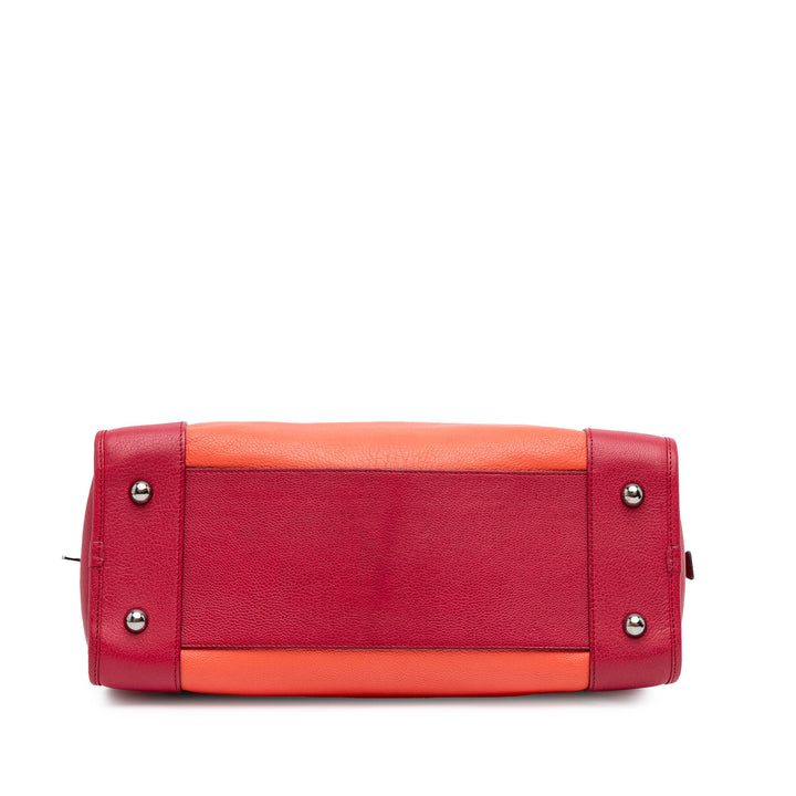 Tricolor Leather Amazona 36 Orange - Gaby Paris