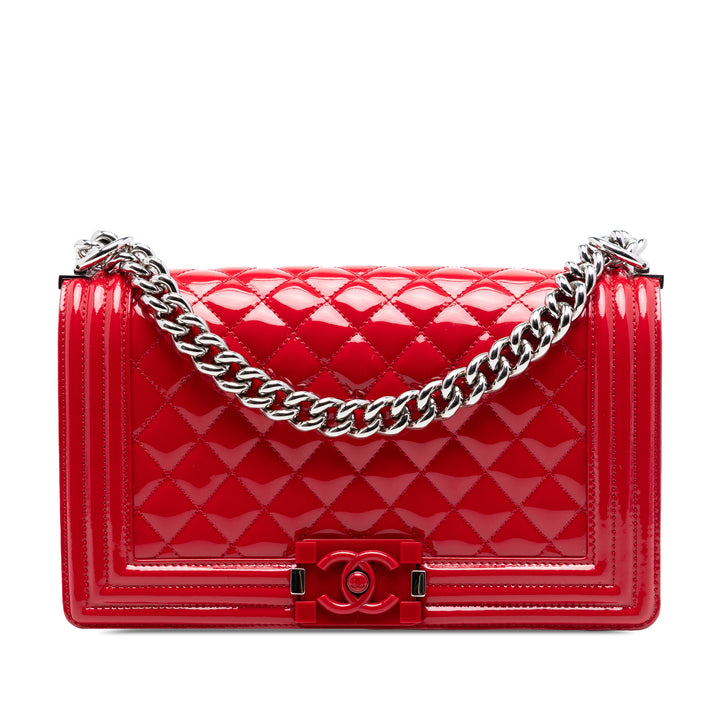Chanel Matelassé Acrylic Boy à rabat Moyen Cuir