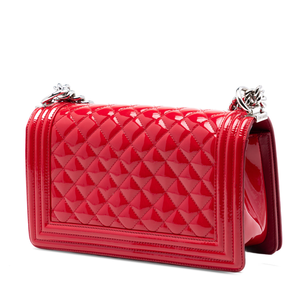 Chanel Matelassé Acrylic Boy à rabat Moyen Cuir