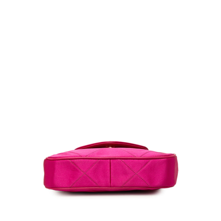 Chanel Sac bandoulière CC Matelassé à rabat Rose – vue 3 – GABY PARIS