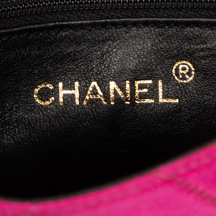 Chanel Sac bandoulière CC Matelassé à rabat Rose – vue 5 – GABY PARIS