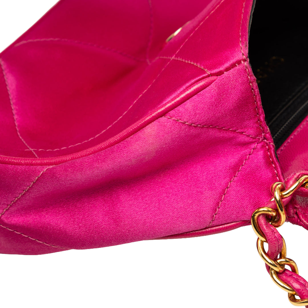 Chanel Sac bandoulière CC Matelassé à rabat Rose – vue 6 – GABY PARIS
