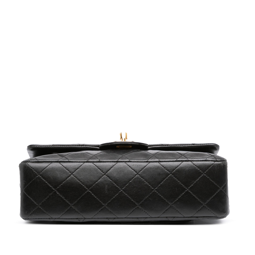 Chanel Small Classic Cuir d’agneau Double rabat Noir