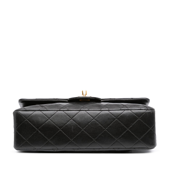 Chanel Small Classic Cuir d’agneau Double rabat Noir