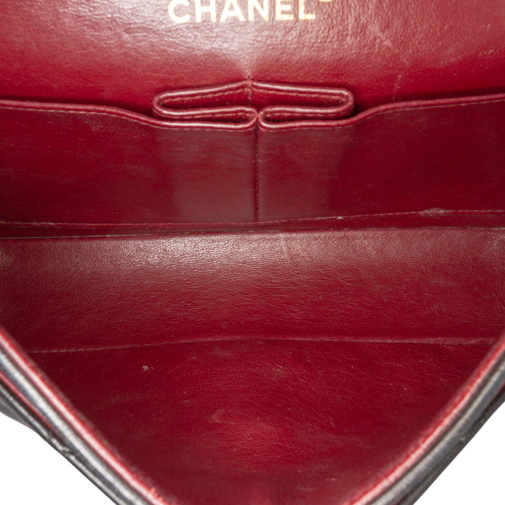 Chanel Small Classic Cuir d’agneau Double rabat Noir