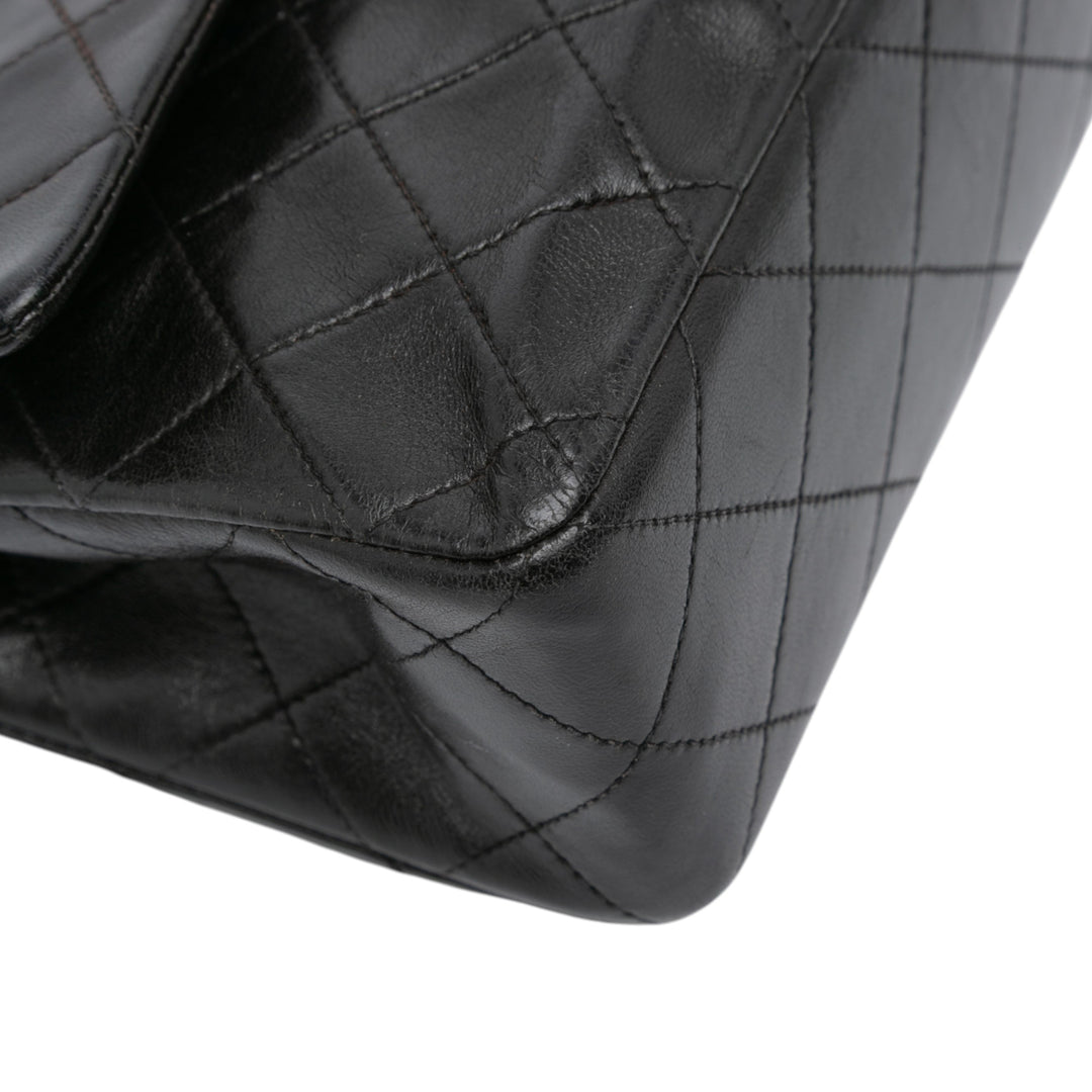 Chanel Small Classic Cuir d’agneau Double rabat Noir