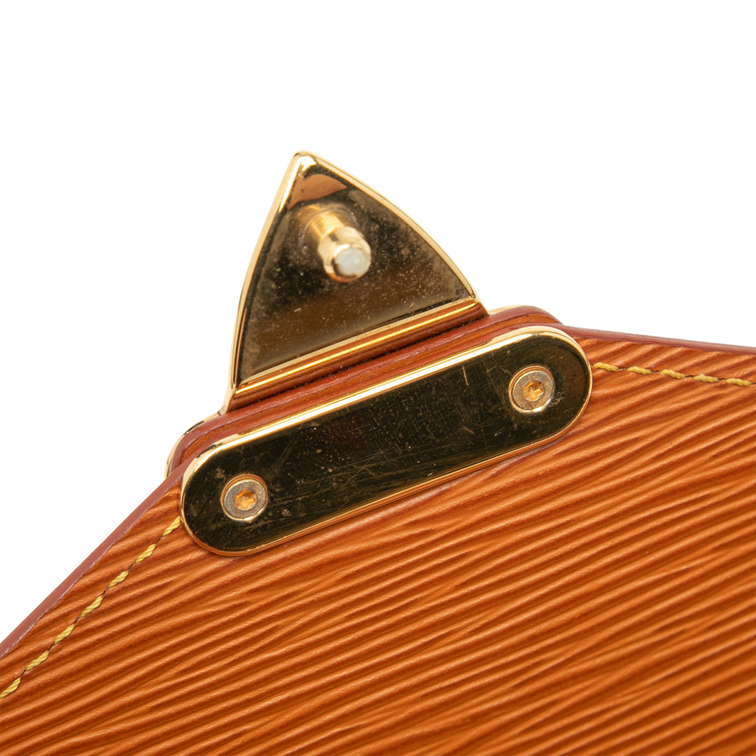 Porte Documents Bandouliere Épi Marron