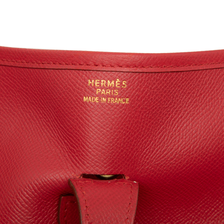 Hermès Sac bandoulière Courchevel Evelyne I 33 Rouge – vue 5 – GABY PARIS