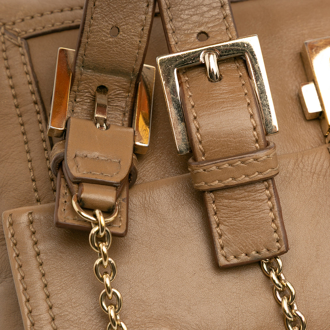 Fendi Cuir Baguette Chain à rabat – GABY PARIS Authentique