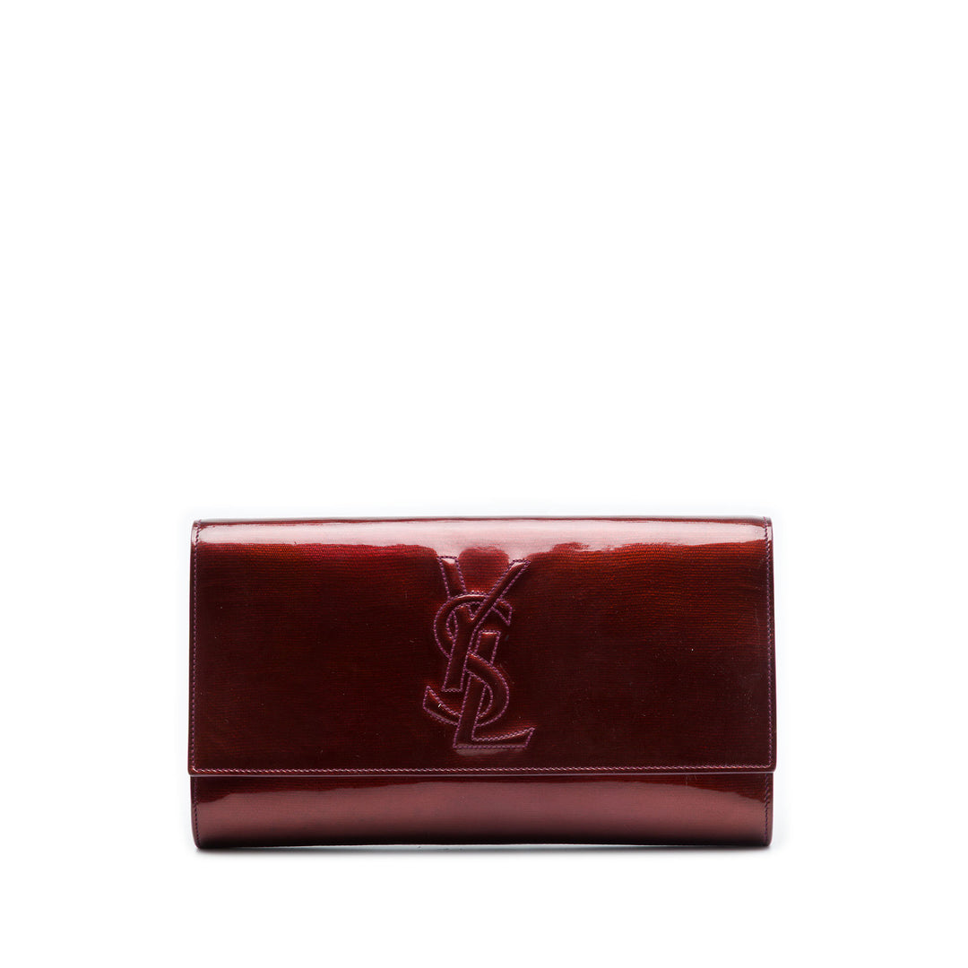 Saint Laurent Large Cuir verni Belle De Jour Pochette