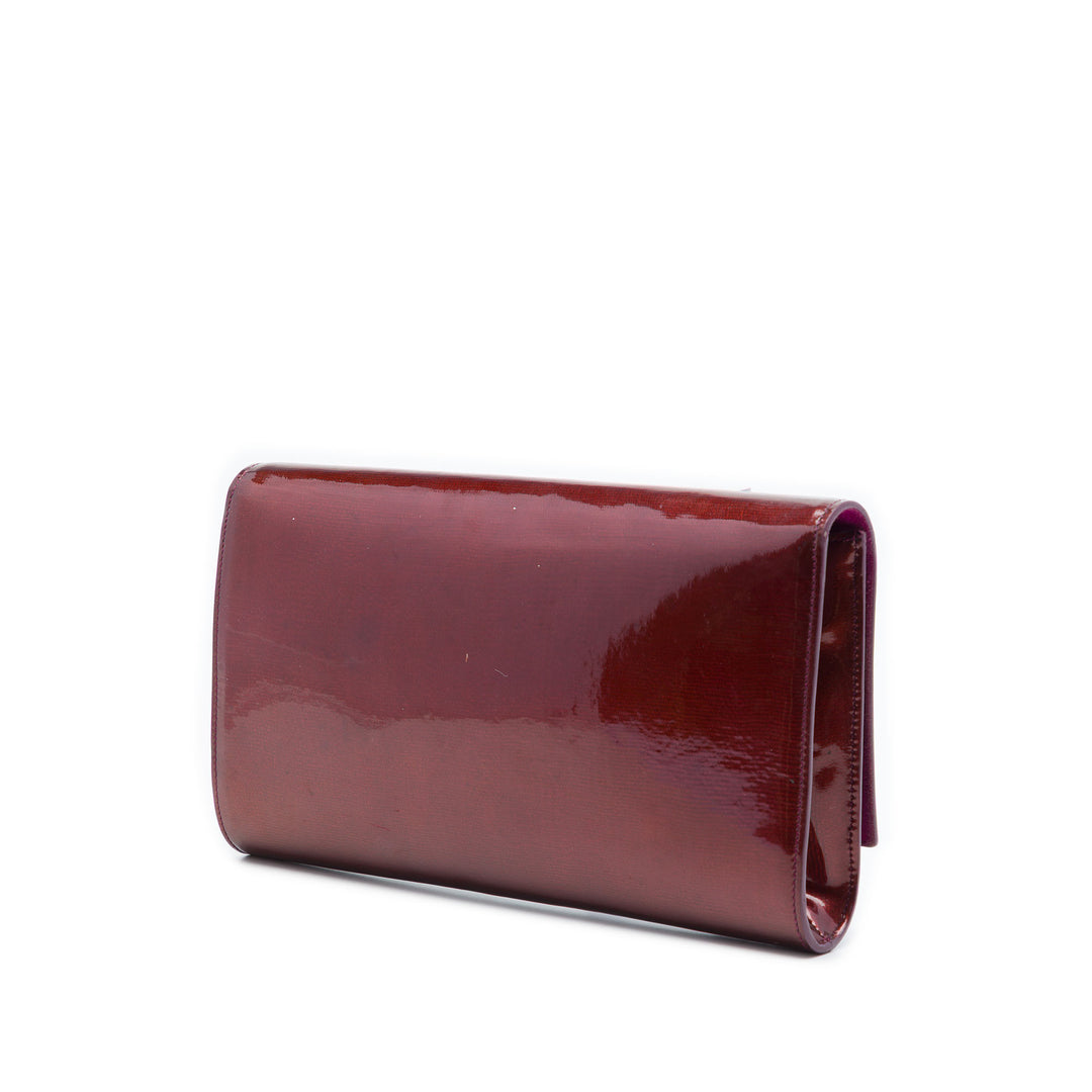 Saint Laurent Large Cuir verni Belle De Jour Pochette