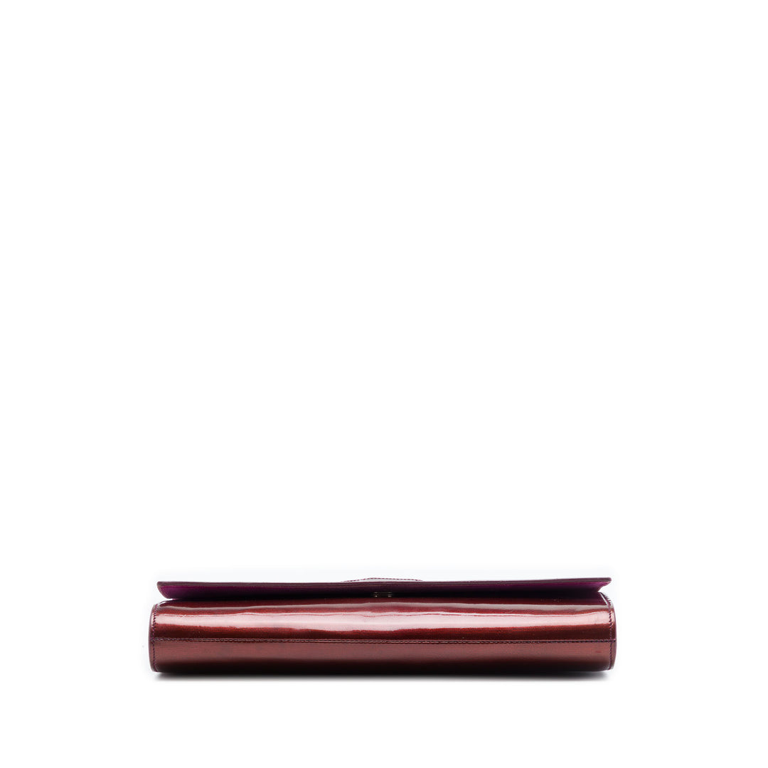 Saint Laurent Large Cuir verni Belle De Jour Pochette