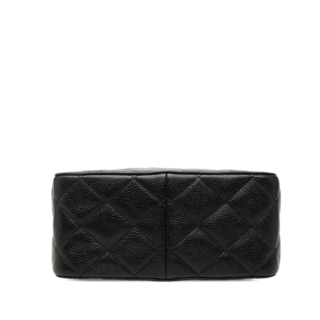 Chanel CC Matelassé Caviar Carved Buckle Boîte Sac
