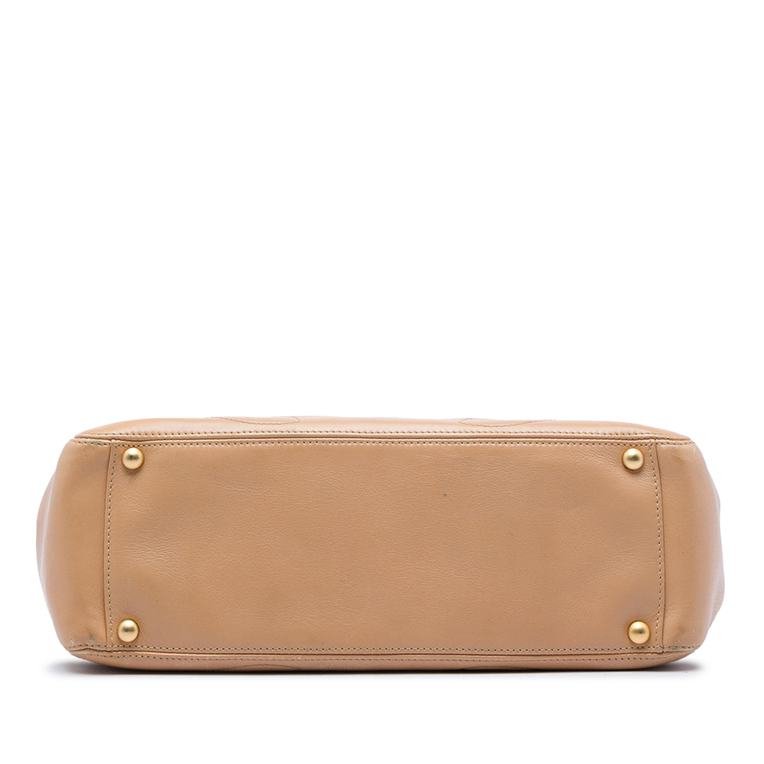 Chanel Cuir d'agneau Triple CC Cabas