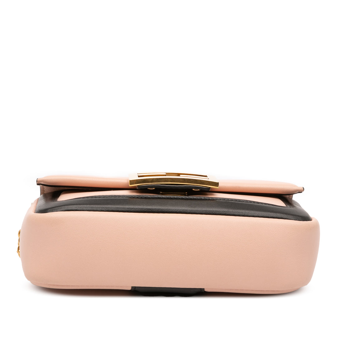 Fendi Mini Bicolor Nappa Apolo Sac à chaîneuette Sac bandoulière