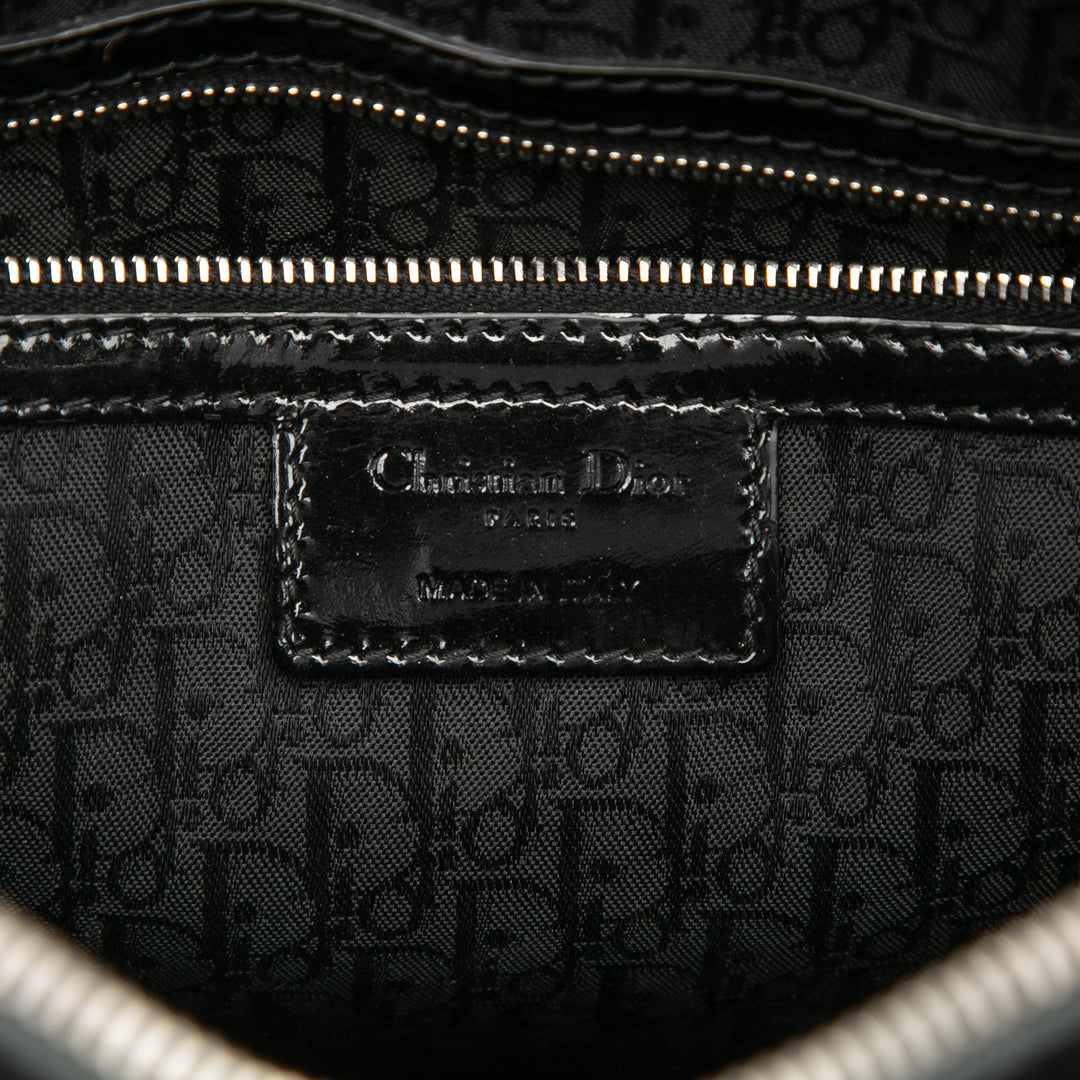 Dior Large Cuir verni Cannage Lady Dior