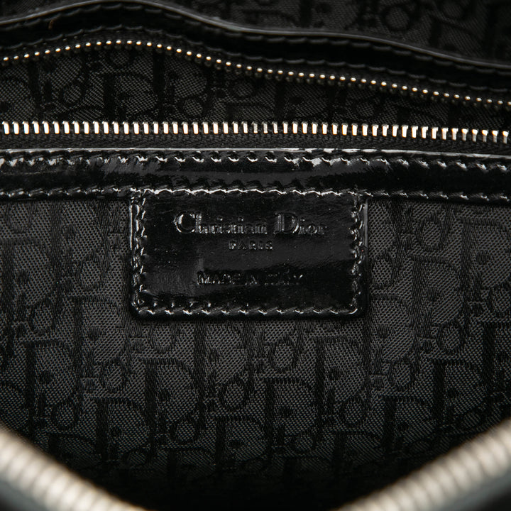 Dior Large Cuir verni Cannage Lady Dior