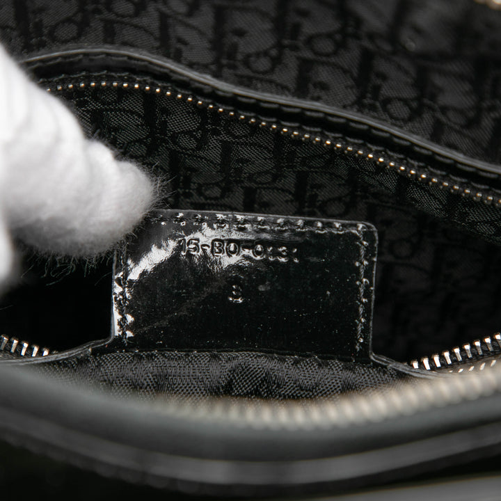 Dior Large Cuir verni Cannage Lady Dior