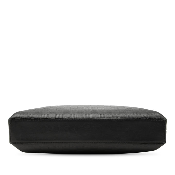 Porte Documents Jour Damier Infini Noir