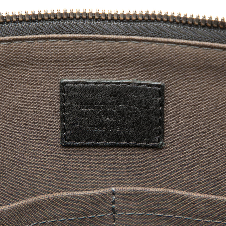 Porte Documents Jour Damier Infini Noir