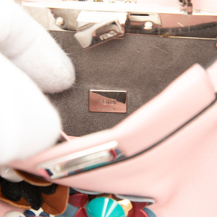 Fendi Micro Cuir Flowerland Peekaboo Sac