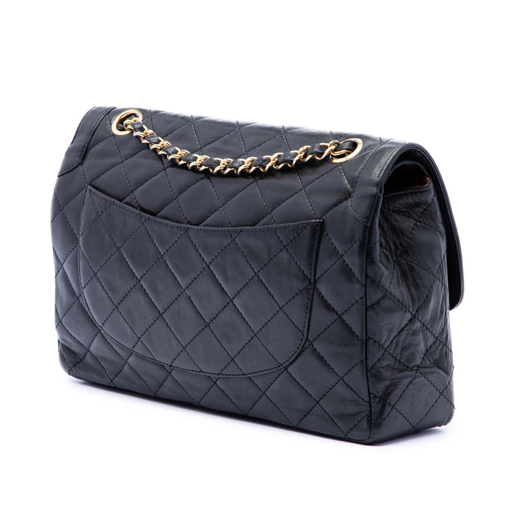 Chanel Édition limitée Paris Matelassé Cuir d’agneau Double rabat